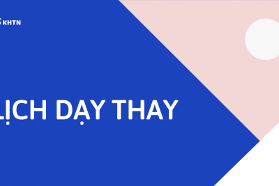 Lịch dạy thay tuần 13