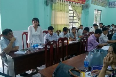 Trường THCS Thị Trấn tổ chức họp HĐSP tháng 5/2019
